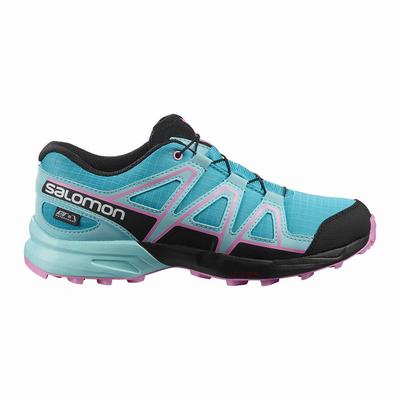 Gyerek Salomon SPEEDCROSS CLIMASALOMON™ WATERPROOF Terepfutó Cipő SA2871695 Kék/Barna Türkiz